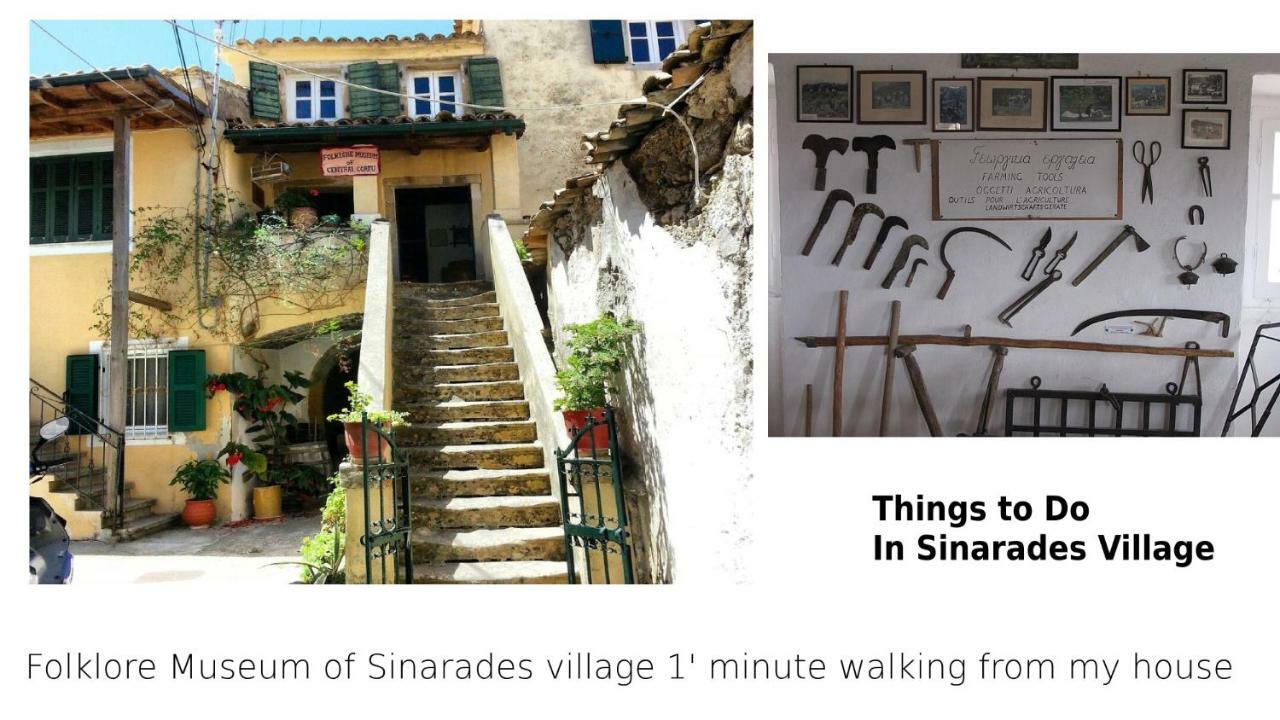 Country Traditional House In Corfu Village, Greece Sinarádes Eksteriør bilde